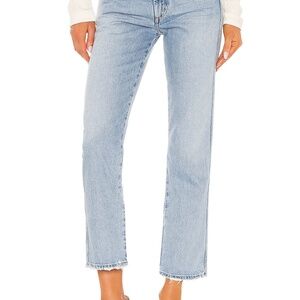 Pinch Waist High Rise Kick Jeans